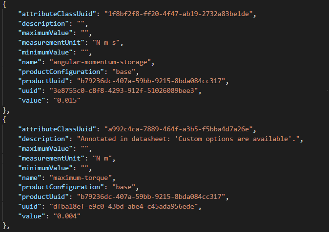 Snippet of the underlying data representation in JSON that powers satsearch Snippet of the underlying data representation in JSON that powers satsearch