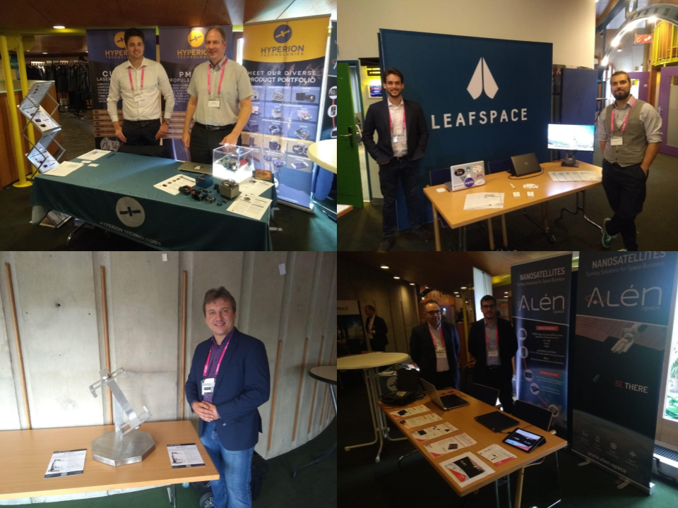 The exhibition floor at the 4th ESA CubeSat Industry Days The exhibition floor at the 4th ESA CubeSat Industry Days
