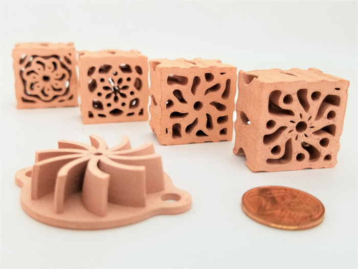 copper parts made via 3D printing