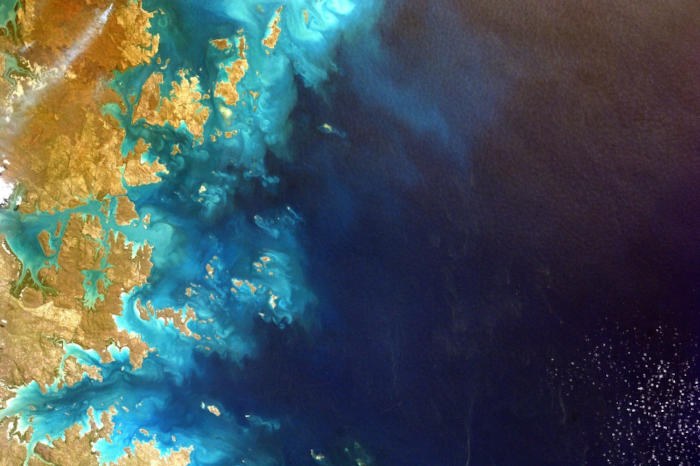 satellite imagery of the coast